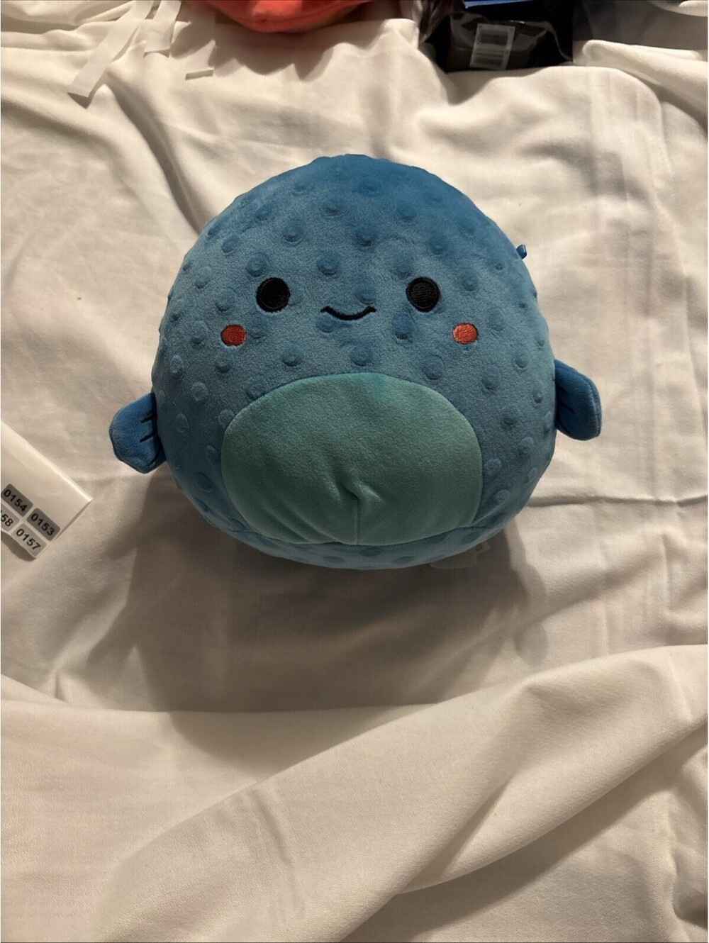 NEW Squishmallows 8" Refalo Blue Pufferfish 2022 Kelly Toy Plush Squishmallow
